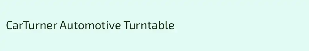 CarTurner Automotive Turntable